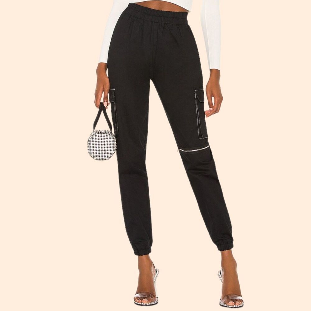 Superdown Black Jogger Pants